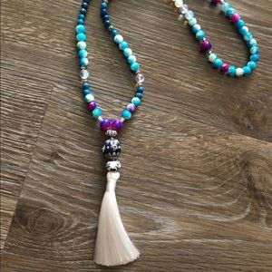 HAND MADE MULTI COLOR BEAD NECKLACE